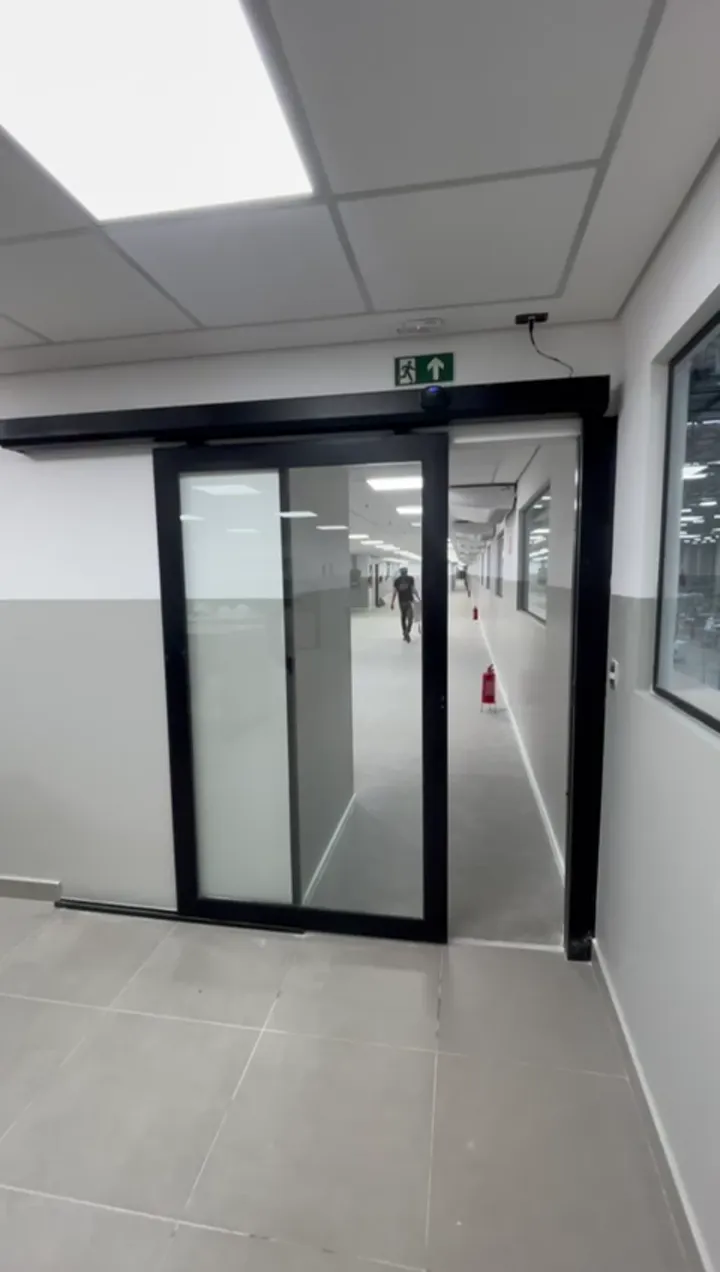 Porta de vidro automática comercial